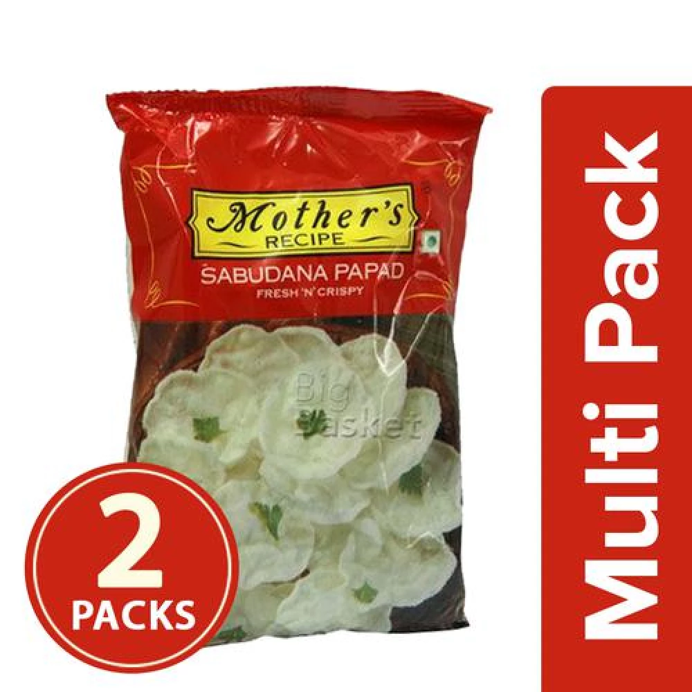 Motherss Recipe Papad - Sabudana, 2x75 g Multipack-1.webp